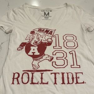 Cute Women’s Alabama Roll Tide Tshirt with Elephant Mascot